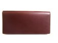 Photo2: Cartier Must de Cartier Bordeaux Leather Bifold Long Wallet #a782 (2)