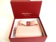 Photo12: Salvatore Ferragamo Vala Light Pink Leather Bifold Wallet #a783