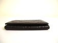 Photo5: GUCCI GG Guccissima Dark Brown Leather Card Holder #a785