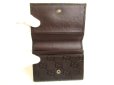 Photo8: GUCCI GG Guccissima Dark Brown Leather Card Holder #a785