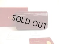 Cartier Happy Birthday Bordeaux Calf Leather Bifold Wallet Purse #a787