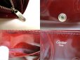 Photo10: Cartier Happy Birthday Bordeaux Calf Leather Bifold Wallet Purse #a787