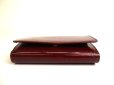 Photo5: Cartier Happy Birthday Bordeaux Calf Leather Bifold Wallet Purse #a787