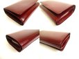 Photo7: Cartier Happy Birthday Bordeaux Calf Leather Bifold Wallet Purse #a787