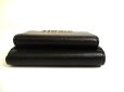 Photo6: Jimmy Choo Metal Logo Black Leather Trifold Wallet Compact Wallet NAIMA #a789