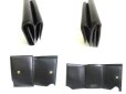 Photo8: Jimmy Choo Metal Logo Black Leather Trifold Wallet Compact Wallet NAIMA #a789