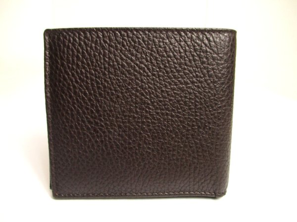 Photo2: GUCCI Dark Brown Leather Bifold Bill Wallet #a791