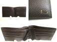 Photo8: GUCCI Dark Brown Leather Bifold Bill Wallet #a791