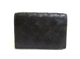Photo2: BOTTEGA VENETA Intrecciato Black Calf Leather Business Card Holder #a792 (2)