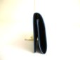 Photo3: PRADA Light Blue Nylon Black Leather Card Case Card Holder #a793