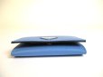 Photo5: PRADA Light Blue Nylon Black Leather Card Case Card Holder #a793