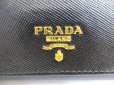 Photo10: PRADA Black Saffiano Leather 6 Pics Key Chain #a796