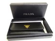 Photo12: PRADA Black Saffiano Leather 6 Pics Key Chain #a796
