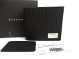 Photo1: BVLGARI Black Leather Coationg Canvas Mirerige Bifold Wallet #a797 (1)