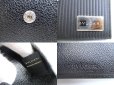 Photo10: BVLGARI Black Leather Coationg Canvas Mirerige Bifold Wallet #a797