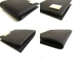 Photo7: BVLGARI Black Leather Coationg Canvas Mirerige Bifold Wallet #a797