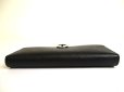 Photo6: BVLGARI Black Leather Logo Clip Flap Long Wallet #a800