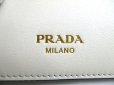 Photo10: PRADA White Soft Leather Card Case Card Holder #a801