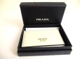 Photo12: PRADA White Soft Leather Card Case Card Holder #a801