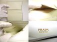 Photo9: PRADA White Soft Leather Card Case Card Holder #a801