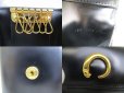 Photo9: Cartier Panthere de Cartier Black Leather 6 Pics Key Chain #a803