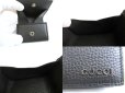 Photo9: GUCCI Metal Logo Black Leather Coin Purse #a806