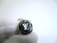 Photo12: LOUIS VUITTON Silver Metal Black Enamel LV Award Cufflinks #a809