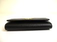 Photo5: PRADA Black Saffiano Metal Leather 4 Pics Key Chain #a810