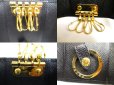 Photo9: PRADA Black Saffiano Metal Leather 4 Pics Key Chain #a810