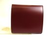 Photo2: Cartier Must de Cartier Bordeaux Leather Coin Purse #a811 (2)