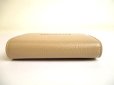 Photo6: BALENCIAGA Beige Leather Bifold Wallet Compact Wallet #a812