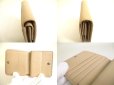 Photo8: BALENCIAGA Beige Leather Bifold Wallet Compact Wallet #a812