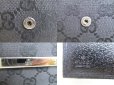 Photo10: GUCCI GG Black Canvas Black Leather Bifold Wallet Compact Wallet #a813