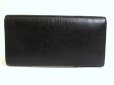 Photo2: BALENCIAGA Black Leather Flap Wallet The Classic Money #a816 (2)