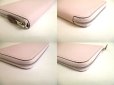 Photo7: HERMES Lignt Pink Veau Epson SILK'IN LINE Round Zip Wallet Azap Long #a817