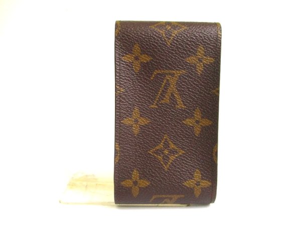 Photo2: LOUIS VUITTON Monogram Leather Brown Cigarette Cases #a819