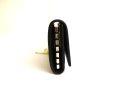 Photo4: GUCCI GG Black Canvas and Leather 6 Pics Key Chain #a820