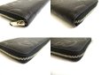 Photo7: GUCCI JUmbo GG Black Leather Round Zip Wallet #a821