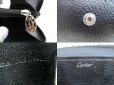 Photo10: Cartier Must Collection Black Leather Round Zip Wallet Purse #a822
