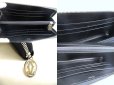Photo8: Cartier Must Collection Black Leather Round Zip Wallet Purse #a822