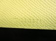 Photo11: Salvatore Ferragamo Gancini Silver H/W Yellow Leather Business Card Holder #a825