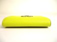 Photo6: Salvatore Ferragamo Gancini Silver H/W Yellow Leather Business Card Holder #a825