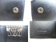 Photo9: PRADA Black Saffiano Leather 6 Pics Key Chain #a828