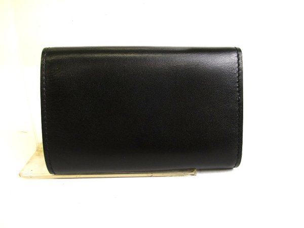 Photo2: GUCCI Vintage Black Leater 6 Pics Key Chain #a829
