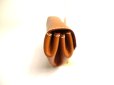 Photo4: HERMES Gold Couchevel Leather Gold H/W Coin Purse Levan Cattle #a830