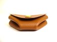 Photo5: HERMES Gold Couchevel Leather Gold H/W Coin Purse Levan Cattle #a830
