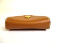 Photo6: HERMES Gold Couchevel Leather Gold H/W Coin Purse Levan Cattle #a830