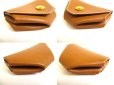 Photo7: HERMES Gold Couchevel Leather Gold H/W Coin Purse Levan Cattle #a830