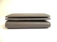 Photo5: Saint Laurent YSL Gray Leather Trifold Wallet Compact Wallet #a831