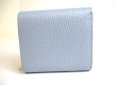 Photo2: GUCCI Double G Light Blue Leather Bifold Wallet Compact Wallet #a833 (2)